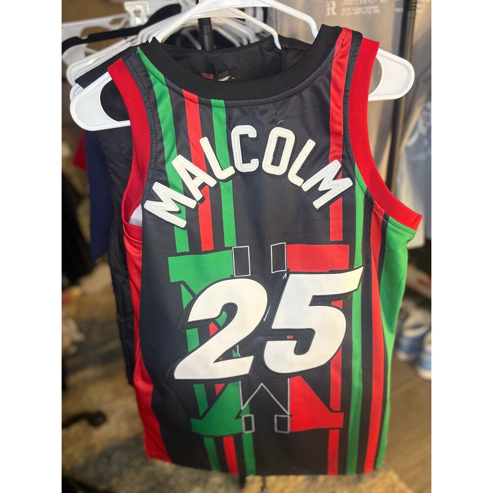 New - Sz S Malcom X Jersey w/ Matching 7 1/4 Hat - Picture 3 of 7